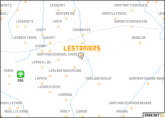 map of Les Taniers