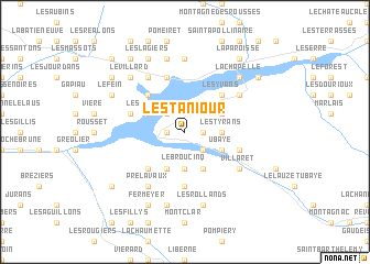 map of LʼEstaniour