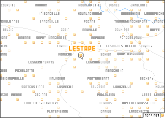 map of Lestape