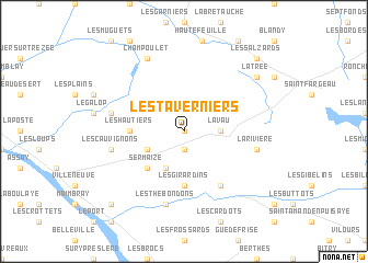 map of Les Taverniers