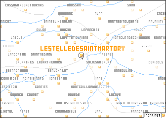 map of Lestelle-de-Saint-Martory