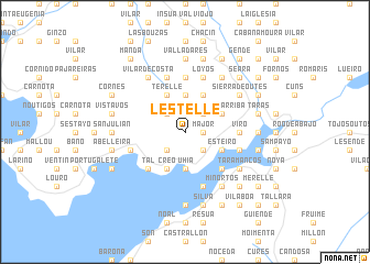 map of Lestelle