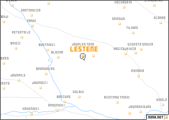 map of Lestene