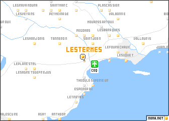 map of Les Termes