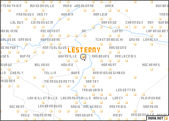 map of Lesterny