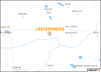 map of Lester Prairie