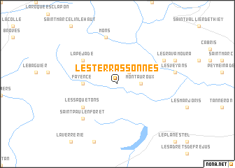 map of Les Terrassonnes