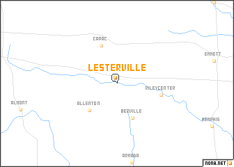 map of Lesterville