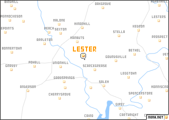 map of Lester