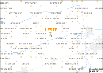 map of Leste