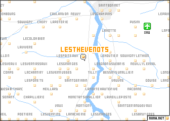 map of Les Thevenots