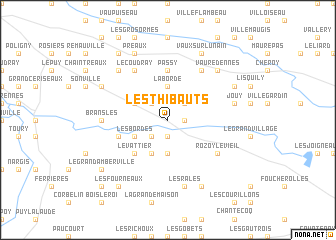 map of Les Thibauts