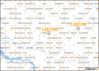 map of Leština