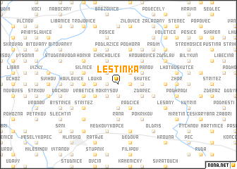 map of Leštinka