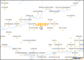 map of Leštiny