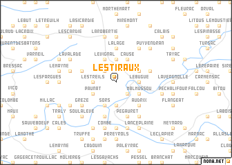 map of Les Tiraux