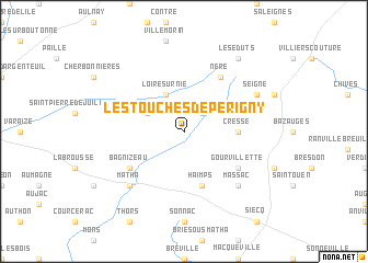 map of Les Touches-de-Périgny