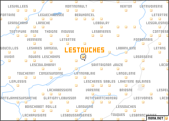 map of Les Touches