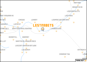 map of Les Trabets