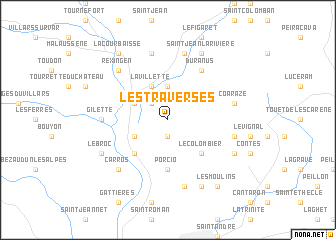 map of Les Traverses