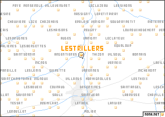 map of Les Trillers