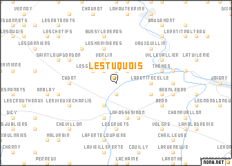 map of Les Tuquois