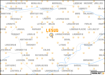 map of Le Sud