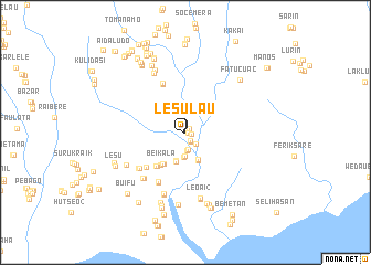 map of Lesulau