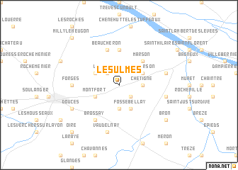 map of Les Ulmes