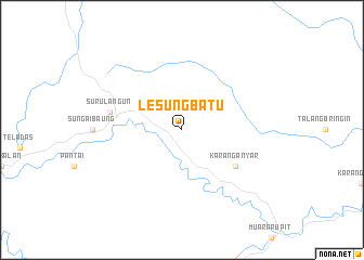 map of Lesungbatu