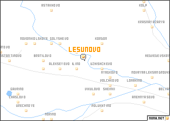 map of Lesunovo