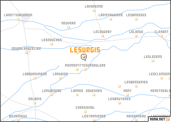 map of Le Surgis