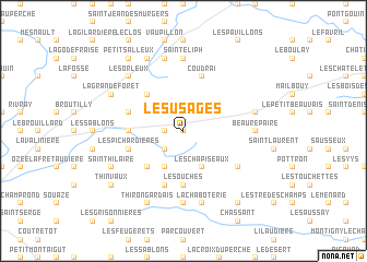 map of Les Usages