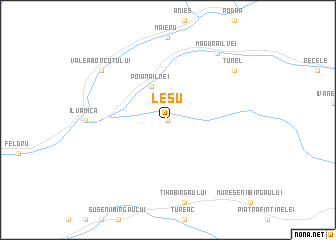 map of Leşu