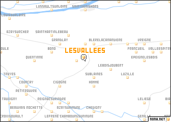 map of Les Vallées