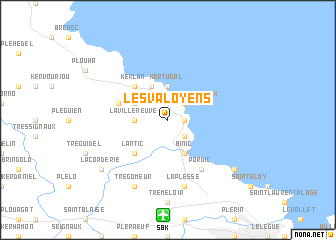 map of Les Valoyens