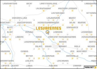 map of Les Varennes