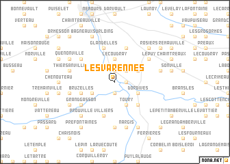 map of Les Varennes