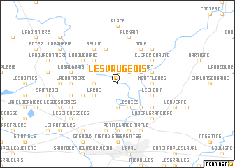 map of Les Vaugeois