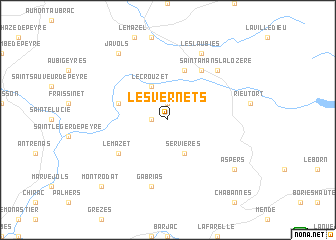 map of Les Vernets
