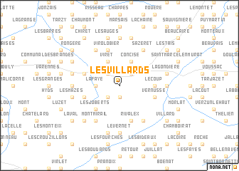 map of Les Villards