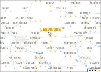 map of Les Vivons