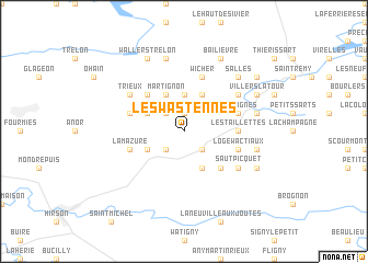 map of Les Wastennes