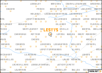 map of Les Yys