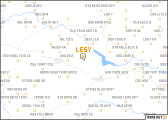 map of Lesy