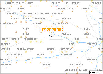 map of Leszczanka