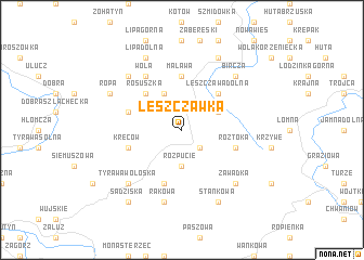 map of Leszczawka
