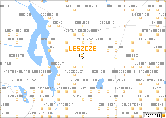 map of Leszcze