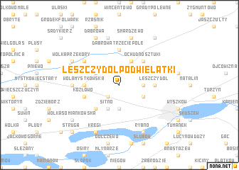 map of Leszczydół Podwielątki