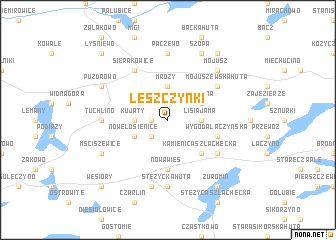 map of Leszczynki